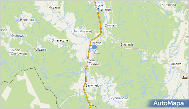 mapa Leśniczówka Barwinek, Leśniczówka Barwinek na mapie Targeo